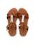 Sandales semelle rembourrée et ornement argenté Blanc+Couleur cuir 10 - vertbaudet enfant 