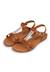 Sandales semelle rembourrée et ornement argenté Blanc+Couleur cuir 9 - vertbaudet enfant 