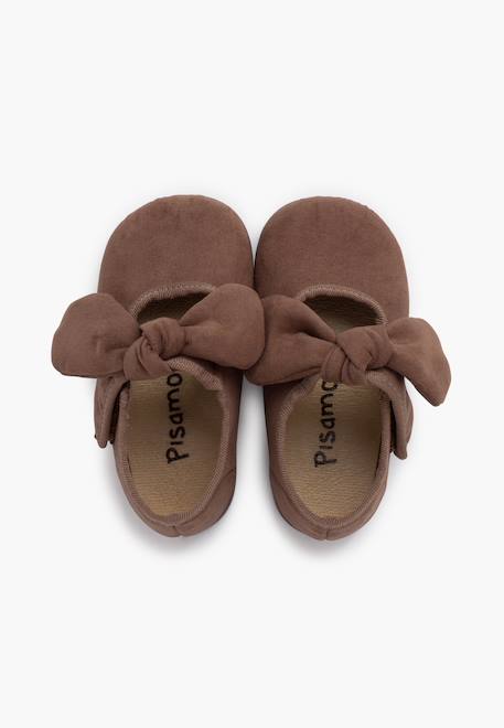 Babies bamara avec fermeture à scratch à ruban Bleu marine+Bordeaux+Gris+Noir+Rose+Taupe+Terrecuite 35 - vertbaudet enfant 