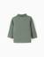 Polo à manches longues en coton Blanc+Bleu foncé+Vert foncé 10 - vertbaudet enfant 