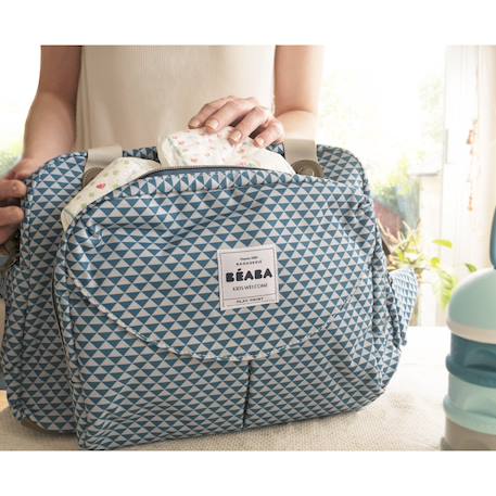 Sac à langer iconique grand volume 23 l geneve Bleu+Cacao+Terracotta 5 - vertbaudet enfant 