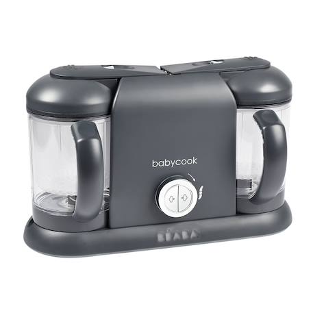 Robot cuiseur 4 en 1 contenance xxl 2200 ml babycook duo Blanc argent+Gris foncé 9 - vertbaudet enfant 