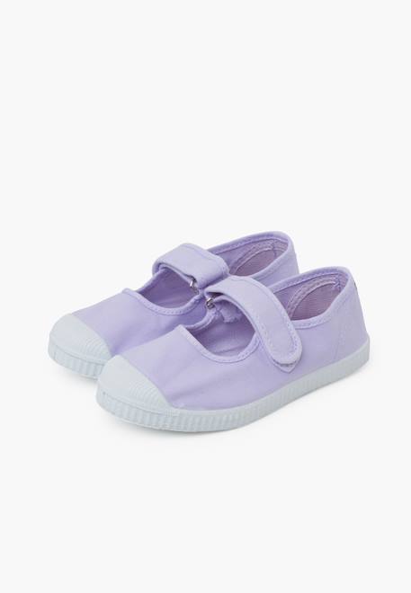 Chaussures babies bout en caoutchouc à fermeture scratch Aigue-marine+Bleu navy+Lavande pastel+Rose chewing-gum 16 - vertbaudet enfant 