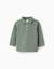 Polo à manches longues en coton Blanc+Bleu foncé+Vert foncé 9 - vertbaudet enfant 