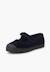 Chaussures babies en velours embout en caoutchouc Bleu marine+Gris+Noir+Vieux rose 2 - vertbaudet enfant 