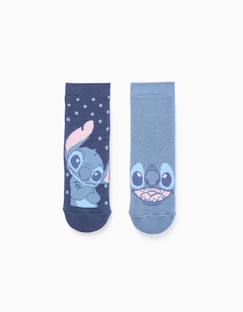 Lot de 2 paires de chaussettes antidérapante stitch  - vertbaudet enfant