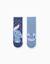 Lot de 2 paires de chaussettes antidérapante stitch Multicolore 1 - vertbaudet enfant 