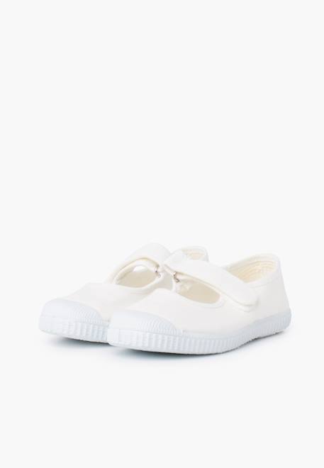 Chaussures babies bout en caoutchouc à fermeture scratch Aigue-marine+Blanc+Bleu navy+Rose+Rose chewing-gum 10 - vertbaudet enfant 