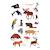 Poster géant 67 stickers animaux du monde Multi-coloured 5 - vertbaudet enfant 
