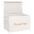 Coffre de rangement pliable en jute - yuki Blanc+Marron 3 - vertbaudet enfant 
