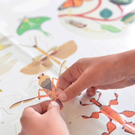 Poster géant 44 stickers insectes Multi-coloured 5 - vertbaudet enfant 