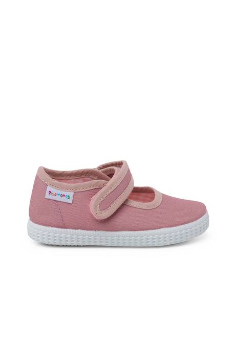 Chaussures babies fille à scratch style basket Blanc+Bleu denim+Bleu marine+Corail+Écru+Fucsia+Gris+Jaune+Rose+Rose pâle+Rouge 52 - vertbaudet enfant 