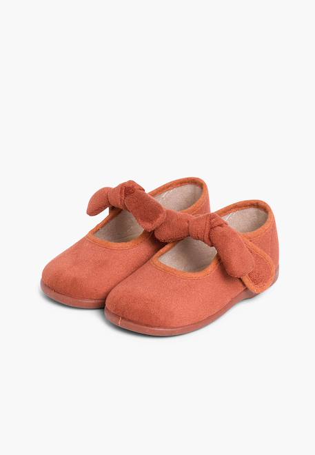 Babies bamara avec fermeture à scratch à ruban Bleu marine+Bordeaux+Gris+Marron+Noir+Taupe+Terrecuite+Vert 40 - vertbaudet enfant 