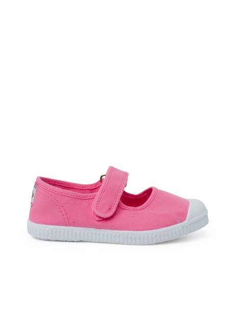 Chaussures babies bout en caoutchouc à fermeture scratch Aigue-marine+Blanc+Bleu navy+Rose+Rose chewing-gum 25 - vertbaudet enfant 