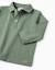 Polo à manches longues en coton Blanc+Bleu foncé+Vert foncé 11 - vertbaudet enfant 
