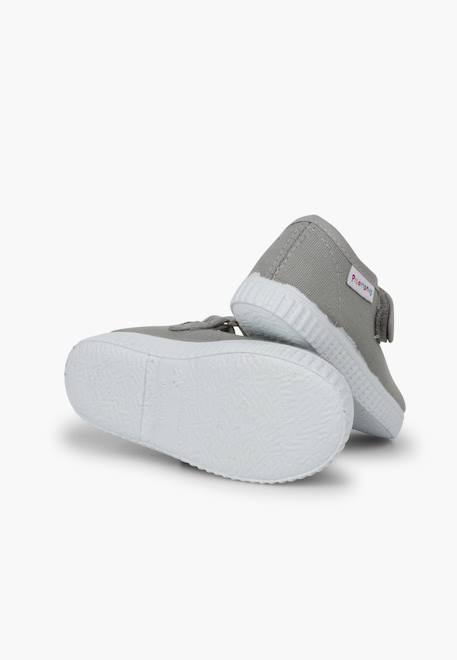 Chaussures babies fille à scratch style basket Blanc+Bleu denim+Bleu marine+Corail+Écru+Fucsia+Gris+Jaune+Rose+Rose pâle+Rouge 37 - vertbaudet enfant 