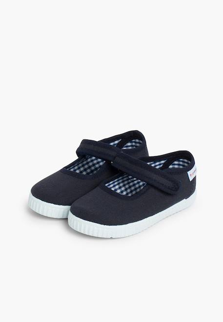 Chaussures babies fille à scratch style basket Blanc+Bleu denim+Bleu marine+Corail+Écru+Fucsia+Gris+Jaune+Rose+Rose pâle+Rouge 16 - vertbaudet enfant 