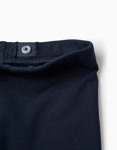 Legging côtelé Bleu foncé 3 - vertbaudet enfant 