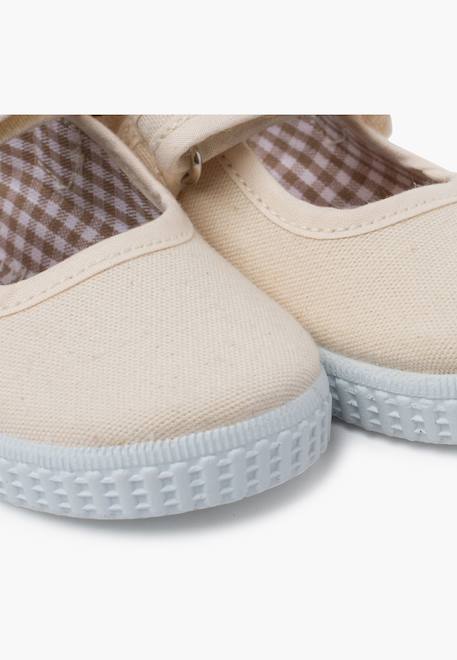 Chaussures babies fille à scratch style basket Blanc+Bleu denim+Bleu marine+Corail+Écru+Fucsia+Gris+Jaune+Rose+Rose pâle+Rouge 29 - vertbaudet enfant 