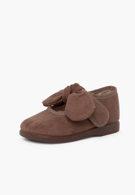 Babies bamara avec fermeture à scratch à ruban Bleu marine+Bordeaux+Gris+Marron+Noir+Taupe+Terrecuite+Vert 32 - vertbaudet enfant 