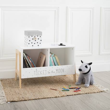 Bibliothèque enfant casiers - alex Blanc 1 - vertbaudet enfant 