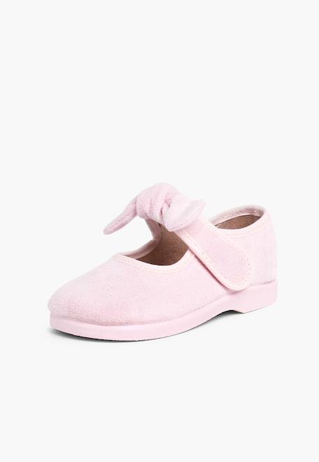 Babies bamara avec fermeture à scratch à ruban Bleu marine+Bordeaux+Gris+Noir+Rose+Taupe+Terrecuite 26 - vertbaudet enfant 