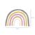 Sticker mural textile chambre enfant arc en ciel rainbow moss Multicolore 2 - vertbaudet enfant 