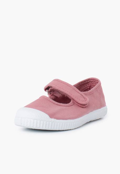 Chaussures babies bout en caoutchouc à fermeture scratch Blanc+Lavande pastel+Rose+Rose chewing-gum 14 - vertbaudet enfant 
