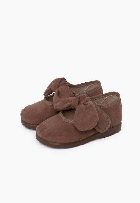 Babies bamara avec fermeture à scratch à ruban Bleu marine+Bordeaux+Gris+Marron+Noir+Taupe+Terrecuite+Vert 34 - vertbaudet enfant 
