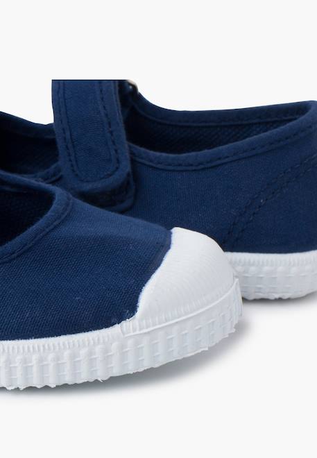 Chaussures babies bout en caoutchouc à fermeture scratch Aigue-marine+Bleu navy+Lavande pastel+Rose chewing-gum 12 - vertbaudet enfant 