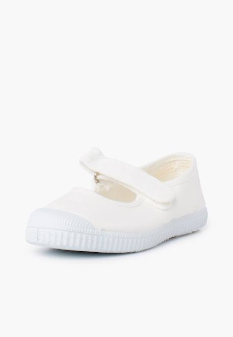 Chaussures babies bout en caoutchouc à fermeture scratch Aigue-marine+Blanc+Bleu navy+Rose+Rose chewing-gum 8 - vertbaudet enfant 