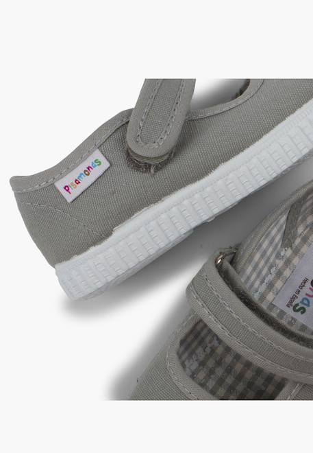 Chaussures babies fille à scratch style basket Blanc+Bleu denim+Bleu marine+Corail+Écru+Fucsia+Gris+Jaune+Rose+Rose pâle+Rouge 40 - vertbaudet enfant 