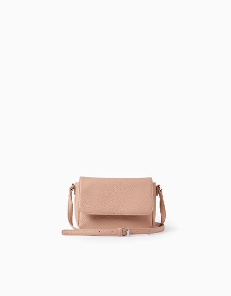 Sac à bandoulière texturé Rose clair 1 - vertbaudet enfant 