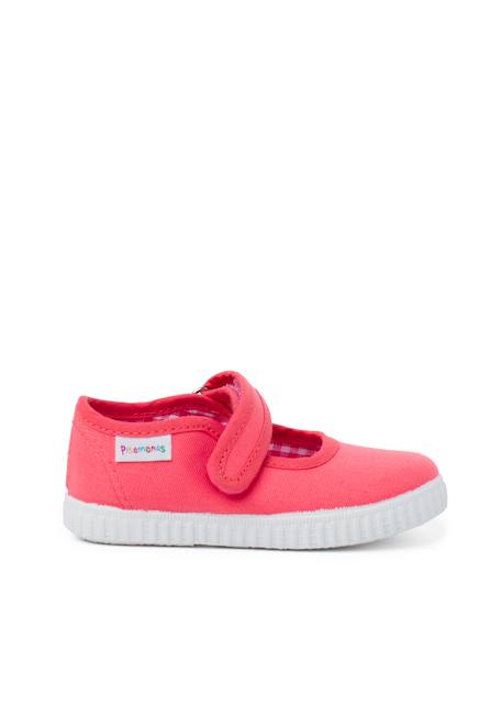 Chaussures babies fille à scratch style basket Blanc+Bleu denim+Bleu marine+Corail+Écru+Fucsia+Gris+Jaune+Rose+Rose pâle+Rouge 18 - vertbaudet enfant 