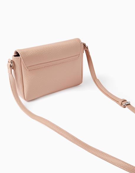 Sac à bandoulière texturé Rose clair 2 - vertbaudet enfant 