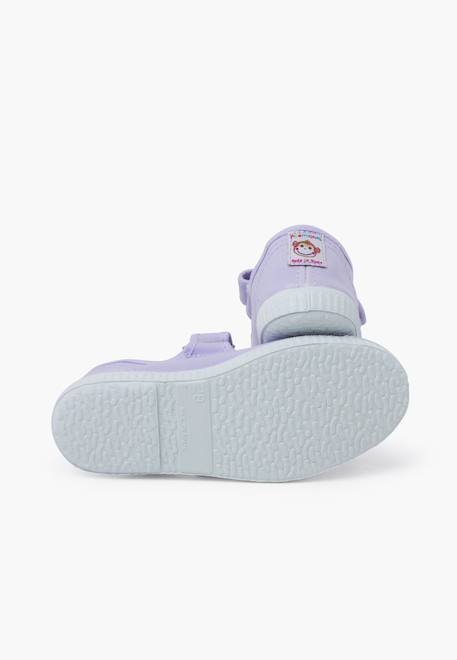 Chaussures babies bout en caoutchouc à fermeture scratch Aigue-marine+Bleu navy+Lavande pastel+Rose chewing-gum 15 - vertbaudet enfant 
