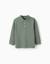 Polo à manches longues en coton Blanc+Bleu foncé+Vert foncé 9 - vertbaudet enfant 