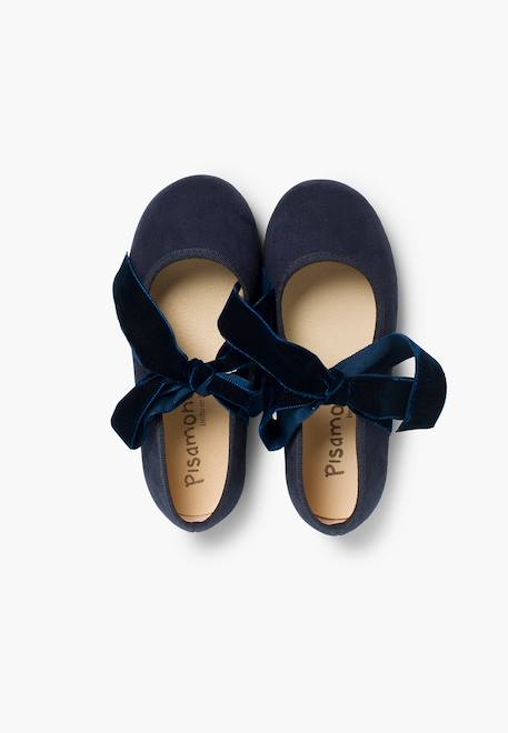 Babies avec ruban en velours pour filles Bleu marine+Bordeaux+Gris+Rose 5 - vertbaudet enfant 