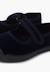 Chaussures babies en velours embout en caoutchouc Bleu marine+Gris+Noir+Vieux rose 6 - vertbaudet enfant 