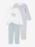 Lot de 2 pyjamas fille velours fleurs écru 1 - vertbaudet enfant 
