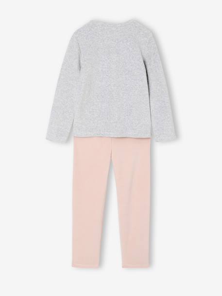 Lot de 2 pyjamas fille velours animaux gris chiné 7 - vertbaudet enfant 