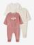 Lot de 3 pyjamas bébé mixtes en velours Lot cappuccino+rose 8 - vertbaudet enfant 