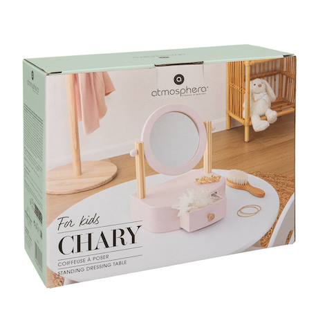 Jeu coiffeuse à poser enfant chary rose 22x16cm Rose 3 - vertbaudet enfant 