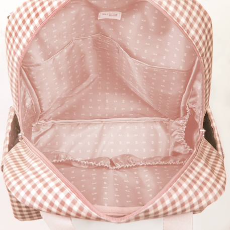 Sac à dos à langer i love vichy vert Rose, blanc 6 - vertbaudet enfant 