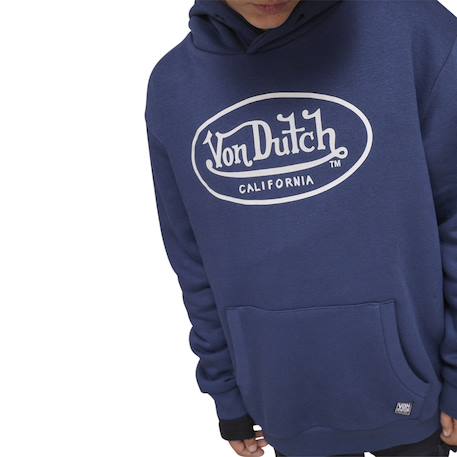 Sweat  à capuche garçon brand Blanc crème/noir+Bleu/blanc+Orange/noir 6 - vertbaudet enfant 