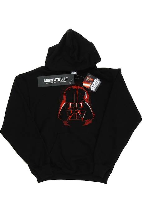 Sweat à capuche coton star wars Noir 1 - vertbaudet enfant 