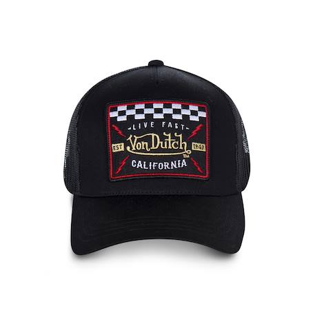 Casquette trucker avec filet  blacky Noir/rouge 3 - vertbaudet enfant 