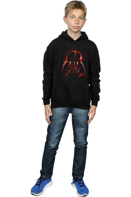 Sweat à capuche coton star wars Noir 4 - vertbaudet enfant 