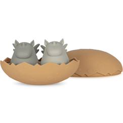 Jouet-Premier âge-Jouet de bain en silicone oeuf de dino