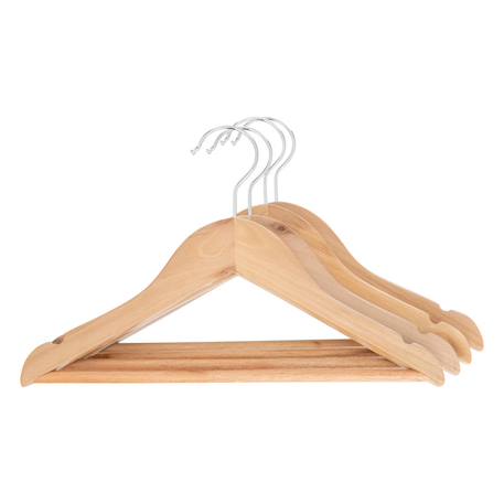Lot de 4 cintres enfant bois h19cm Marron 2 - vertbaudet enfant 